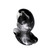 Buy the Ergo Soft Silicone Ergonomic Squishy Anal Butt Plug Platinum Silver & Black Swirl in Small - OXBALLS