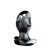 Buy the Ergo Soft Silicone Ergonomic Squishy Anal Butt Plug Platinum Silver & Black Swirl in Medium - OXBALLS