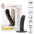 Buy the Boundless Black 4.75 inch Ridged Silicone Dildo with Suction Cup Strap-On Harness curved - CalExotics Cal Exotics California Exotic Novelties