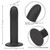 Buy the Boundless Black 7 inch Smooth Silicone Dildo with Suction Cup Strap-On Harness curved - CalExotics Cal Exotics California Exotic Novelties