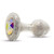 Buy the Sparkle Clear Glass Butt Plug with Clear Crystals & Aurora Borealis Gem - Crystal Delights