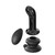 Buy the Icicles #84 10-function Remote Control Rechargeable Vibrating Curved Glass P-Spot G-Spot Plug with Silicone Suction Cup in Black Smoke Hand Blown Borosilicate vaginal Anal ButtPlug - Pipedream Products 