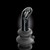 Buy the Icicles #84 10-function Remote Control Rechargeable Vibrating Curved Glass P-Spot G-Spot Plug with Silicone Suction Cup in Black Smoke Hand Blown Borosilicate vaginal Anal ButtPlug - Pipedream Products 