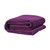 Buy the Fascinator Lush Throw Aubergine Purple Velvish Moisture-Resistant King Size Reversible Blanket - OneUp Innovations Liberator