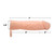 XR Brands Size Matters 2 inch Silicone Penis Extension & Girth Enhancer with Ball Strap Flesh