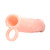 XR Brands Size Matters 2 inch Silicone Penis Extension & Girth Enhancer with Ball Strap Flesh