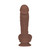 Buy the Ejaculating Big Shot 10-function Remote Squirting & Vibrating Rechargeable Silicone Dildo in Dark Brown Flesh Strapon ready breeding creampie impregnate - Evolved Novelties