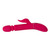 Buy the Shameless Charmer 11-function Thrusting Rechargeable Slender Silicone Dual Stimulating Rabbit Style Vibrator in Magenta Pink & Gold - Cal Exotics CalExotics California Exotic Novelties
