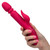 Buy the Shameless Charmer 11-function Thrusting Rechargeable Slender Silicone Dual Stimulating Vibrator in Magenta Pink & Gold - CalExotics