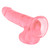 Buy the Size Queen 8 inch Realistic Flexible Dildo with Suction Cup in Transparent Pink Jelly Dong - Cal Exotics CalExotics California Exotic Novelties