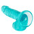 Buy the Size Queen 6 inch Realistic Flexible Dildo with Suction Cup in Transparent Blue Jelly Dong - Cal Exotics CalExotics California Exotic Novelties