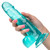 Buy the Size Queen 6 inch Realistic Flexible Dildo with Suction Cup in Transparent Blue Jelly Dong - Cal Exotics CalExotics California Exotic Novelties