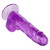 Buy the Size Queen 6 inch Realistic Flexible Dildo with Suction Cup in Transparent Purple Jelly Dong - Cal Exotics CalExotics California Exotic Novelties