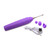 Buy the En Pointe 10-function Rechargeable Pinpoint Teaser with 3 Silicone Attachments Clitoral Stimulating Silicone Vibrator in Purple - XR Brands Inmi