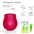 Buy the Ohhh Sucking Rose 10-function Rechargeable Silicone Flower -shaped Suction Vibrator in Red - OMYSKY