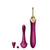 Buy the Legend Bess 8-function Rechargeable Silicone Clitoral & G-Spot P-Spot Massager with DirectPower technology & 3 Attachments in Velvet Purple & Gold - Zalo USA