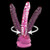 Buy the Icicles #86 Realistic 7 inch Hand-blown Glass Dildo with Silicone Suction Cup in Pink Borosilicate Wand Strapon - Pipedream Products