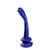Buy the Icicles #89 Curved 7 inch Hand-blown Glass G-Spot P-Spot Dildo with Silicone Suction Cup in Blue Borosilicate Wand Strapon - Pipedream Products