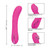 Buy the Insatiable G Inflatable G Wand 11-function Rechargeable Silicone G-Spot Vibrator in Pink - CalExotics Cal Exotics California Exotic Novelties