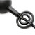 Buy the Devil's Rattle Inflatable Black Silicone Anal Plug with Cock & Ball Ring internal rolling weighted beads detachable pump - XR Brands Master Series