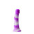 Buy the Colours Pleasures Yum Yum 6 inch Realistic Silicone Dildo in Purple & White Stripes with Suction Cup strapon harness ready - NS Novelties