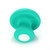 Buy the Health & Wellness Mushroom shaped 9-function Rechargeable Silicone Massager Vibrator in Teal Blue handheld - Cloud 9