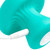 Buy the Health & Wellness Mushroom shaped 9-function Rechargeable Silicone Massager Vibrator in Teal Blue handheld - Cloud 9