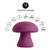 Buy the Health & Wellness Mushroom shaped 9-function Rechargeable Silicone Massager Vibrator in Plum Purple handheld - Cloud 9