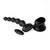 Buy the 3Some Wall Banger Beads 10-Function Rechargeable Remote Control Silicone Anal Vibrator with Removable Suction Cup in Black - Pipedream Toys