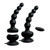 Buy the 3Some Wall Banger Beads 10-Function Rechargeable Remote Control Silicone Anal Vibrator with Removable Suction Cup in Black - Pipedream Toys