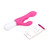 Buy the Nora 10-function App-Controlled Rechargeable Independently Controlled Dual Stimulating Silicone G-Spot Rabbit Vibrator in Pink - Lovense