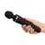 Buy the Domi 2 13-function App-Controlled Rechargeable Silicone Remote Control Mini Wand Vibrator in Black - Lovense