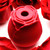 Buy the Bloomgasm Wild Rose 10-function Rechargeable Silicone Flower-shaped Suction Vibrator Clitoral Nipple Stimulating in Red - XR Brands Inmi