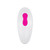 Buy the Dual Entry 9-function Remote Control Rechargeable Silicone Vaginal Anal Stimulating double penetration Vibrator in Pink - Evolved Novelties Adam & Eve