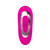 Buy the Dual Entry 9-function Remote Control Rechargeable Silicone Vaginal Anal Stimulating double penetration Vibrator in Pink - Evolved Novelties Adam & Eve
