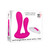 Buy the Dual Entry 9-function Remote Control Rechargeable Silicone Vaginal Anal Stimulating double penetration Vibrator in Pink - Evolved Novelties Adam & Eve