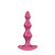 Buy the Lolli Plug 1 12-function Rechargeable Silicone Diamond-shaped Plug Vibe Buttplug Anal in Bordeaux Berry Pink - EIS Satisfyer