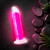 Buy the Neo Elite Glow in the Dark Marquee 8 inch Dual Density Silicone Dildo Neon Pink strapon harness dong - Blush Novelties