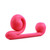 Buy the Snail Vibe 10-function Rechargeable Silicone Simultaneous Dual Stimulating Vibrator in Pink - Freedom Novelties