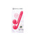 Buy the Snail Vibe 10-function Rechargeable Silicone Simultaneous Dual Stimulating Vibrator in Pink - Freedom Novelties