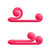 Buy the Snail Vibe 10-function Rechargeable Silicone Simultaneous Dual Stimulating Vibrator in Pink - Freedom Novelties