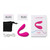 Buy the Dolce aka Quake 7-function Smartphone Bluetooth App-Controlled Wearable Rechargeable Silicone G-Spot & Clitoral Dual Stimulating Couples Vibrator in Pink - Lovense