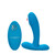 Buy the Thumping Pulsing Pleaser 12-function Rechargeable Remote Control G-Spot Vibrator in Blue - CalExotics