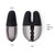 Buy the Le Wand Chrome Collection Double Vibe 21-function Rechargeable Dual Motor Silicone Mini Massager with Textured Sleeve in Black & Black Chrome - COTR, INC B-vibe