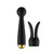 Buy the Neo Emma 11-function App-Controlled Bluetooth Rechargeable Heated Flexible Silicone Wand Massager with Attachment in Black & Gold - Svakom USA