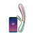 Buy the Hot Lover 12-function App Controlled Rechargeable Warming Silicone Dual-Stim Vibrator in Green & Pink Clitoral Stimulator & G-Spot 2 motors Bluetooth Android iOS Smartphone tablet Apple Watch - EIS Satisfyer