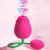 Buy the Rose Duet 15-function Rechargeable Silicone Flower-shaped Suction Sucking Rose & Wired Rosette Vibrator Bullet Clitoral Nipple Stimulating in Pink & Green - XR Brands Inmi
