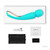 Buy the Smart Wand 2 Large 10-function Rechargeable Silicone Full Size Waterproof Massager in Aqua Blue & Gold - LELO