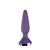 Buy the Plug-ilicious 1 12-function Bluetooth Remote App-Controlled Rechargeable Silicone Vibrating Anal Plug in Purple & Chrome Buttplug Prostate Stimulator - EIS Satisfyer