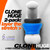 Buy the Clone Duo Huge Big Balls Double Stack Cone Silicone Ball Stretcher Set in Pool Blue & Black - OxBalls Blue Ox Designs